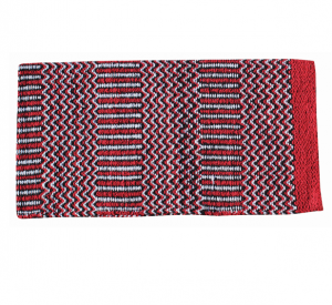 Professional Choice Saddle Blanket Double Weave 32"X64" Red/Black