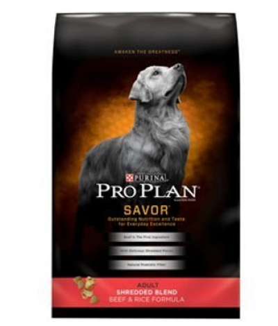 Pro Plan Dog Savor 35 lbs Shredded Beef Dry Dog Food