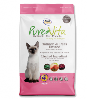 Pure Vita Grain Free Cat 15 lbs Salmon Dry Cat Food