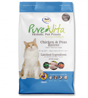 Pure Vita Grain Free Cat 6.6 lbs Chicken Dry Cat Food