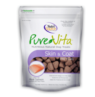 Pure Vita Dog Treats 6 oz Skin Coat Dog Treats