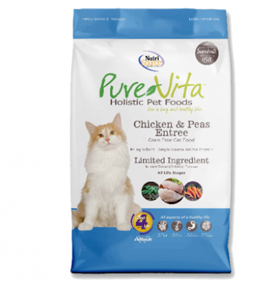 Pure Vita Grain Free Cat 15 lbs Chicken Dry Cat Food