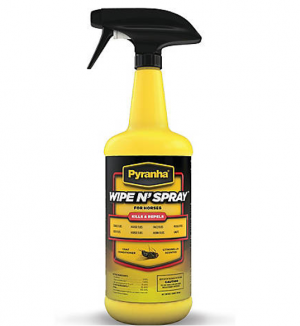Pyranha Wipe n Spray 32 oz (Fly Sprays & Insect Repellants)