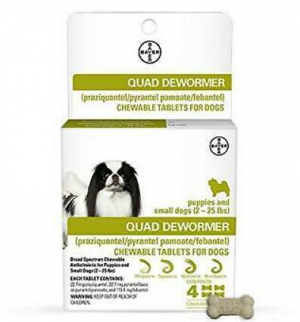 Quad Dewormer 4 Tabs Small Dog (Dog: Pharmaceuticals)