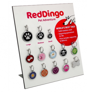 Red Dingo Pet ID Tag Standard Small, Medium Or Large