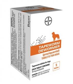 Tapeworm Dewormer 5 Tabs Dog