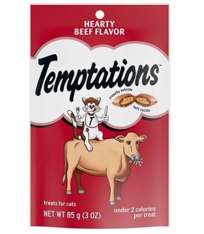 Temptations 3 oz Beef Cat Treats