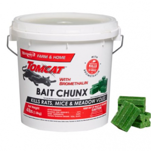 Tomcat Bait Chunx Bromethalin 4 lbs (Rat / Mouse / Rodent Control)