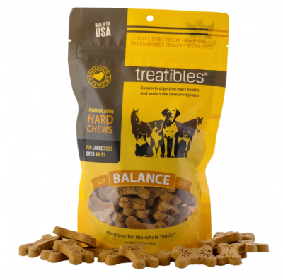 Treatibles Pumpkin 8.5 oz, 4 mg CBD Dog Treats