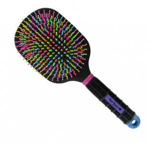 Tail Tamer Rainbow Paddle Brush Rainbow