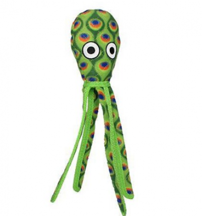 Tuffys Sea Squid Dog Toy Green