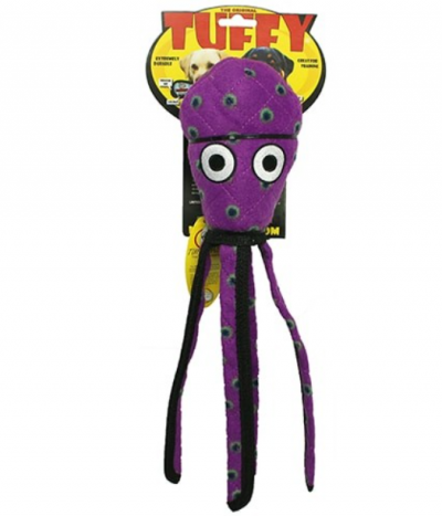 Tuffy Sea Squid Dog Toy Purple