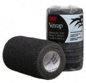 Vet Wrap 4" Black (Wound Wraps & Padding)