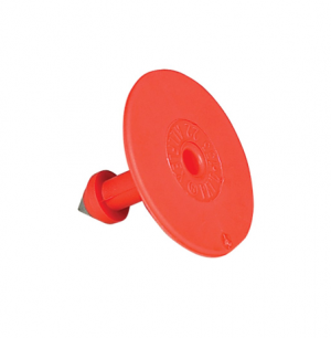 Allflex Buttons Red - Pack Of 25 Males (Eartags)