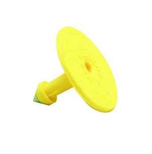 Allflex Buttons Yellow - Pack Of 25 Males (Eartags)