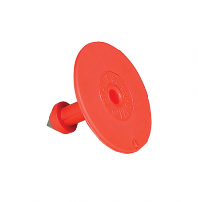 Allflex Buttons Red - Pack Of 25 Males (Eartags)