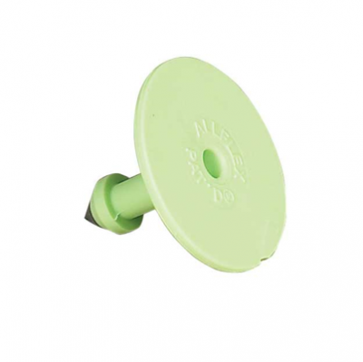 Allflex Buttons Green - Pack Of 25 Males (Eartags)