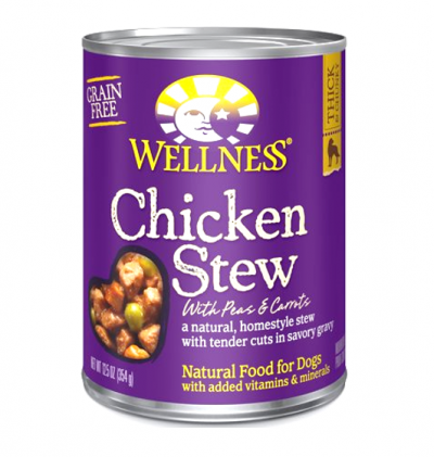 Wellness Stew Cans Chicken 12.5 oz Canned Dog Food