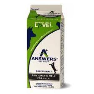 Answers Additional Goat'S Milk Quart Raw (Dog: Raw & Freeze Dried Food)