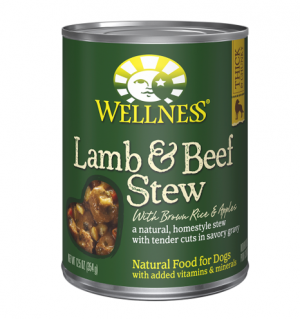 Wellness Stew Cans Lamb Beef 12.5 oz Canned Dog Food