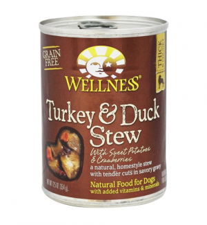 Wellness Stew Cans Turkey Duck 12.5 oz Canned Dog Food
