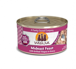 Weruva Cat Canned Cat Food 3 oz Mid East Feast Tilapia