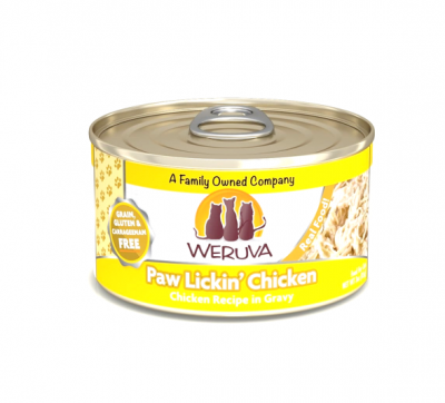 Weruva Cat Canned Cat Food 3 oz Paw Lickin Chicken