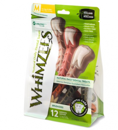 Whimzee Toothbrush Treats 12.7 oz Medium Dog Chews