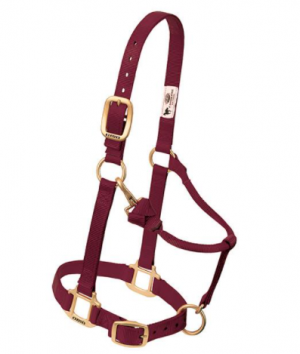 Weaver Halter Nylon Large Burgandy