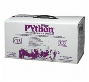 Y Tex Python Fly Tags 100 Count Ranch Pack (Wormers & Parasite Control)