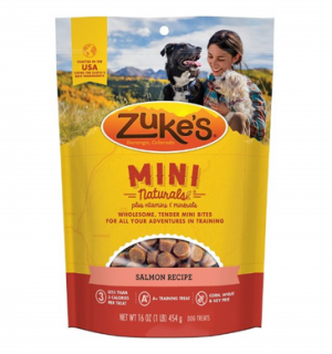 Zukes Mini Naturals 1 lbs Salmon Dog Treats