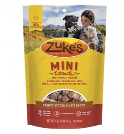 Zukes Mini Naturals 1 lbs Pb Dog Treats