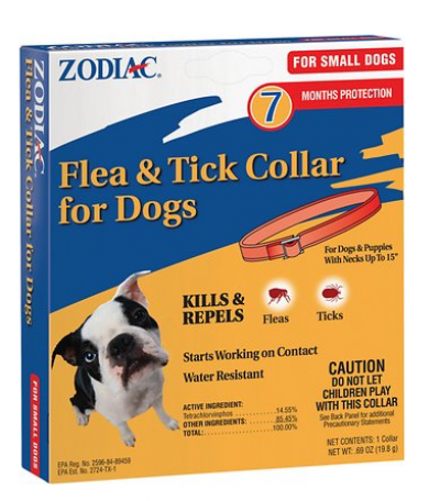 Zodiac Flea & Tick Collar 15" Small Dogs