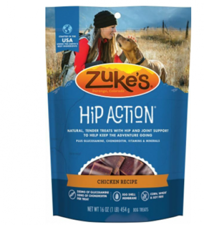 Zukes Hip & Joint 1 lbs Chicken Dog Treats