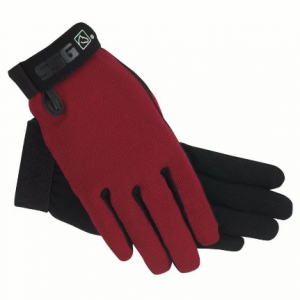 SSG All Weather Ladies Riding Gloves Size 7/8 Burgundy