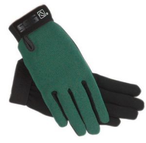 SSG All Weather Mens Riding Gloves Size  8/9 Hunter Green
