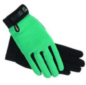 SSG All Weather Ladies Riding Gloves Size 7/8 Neon Green