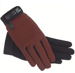 SSG All Weather Ladies Riding Gloves Size 7/8 Brown