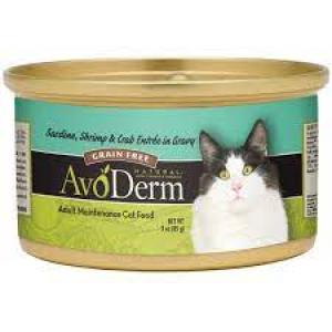 Avoderm Canned Cat Food 3 oz Sardine/Shrimp