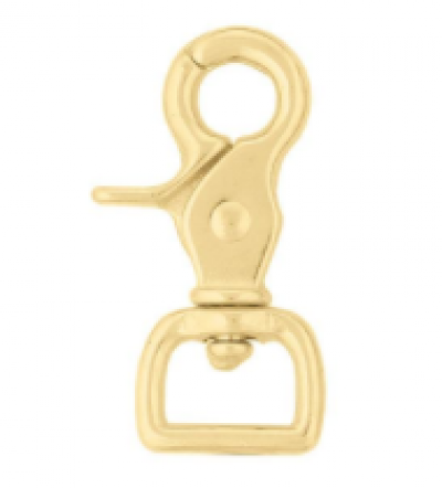 Snap Scissor Square Brass 3/4" x 2-5/8"  (Hardware & Snaps)