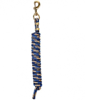 Weaver Lead Rope Poly 10' Navy/Blue/Tan