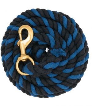 Weaver Lead Rope Cotton 10' Blue/Black