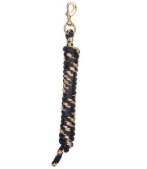 Weaver Lead Rope Poly 10' Navy/Black/Tan