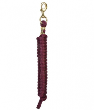 Weaver Lead Rope Poly 10' Burgundy