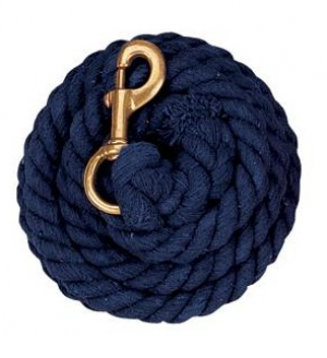 Weaver Lead Rope Cotton 10' Navy