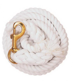 Weaver Lead Rope Cotton 10' White