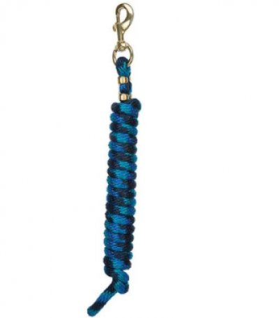 Weaver Lead Rope Poly 10' Navy/Blue/Turquoise