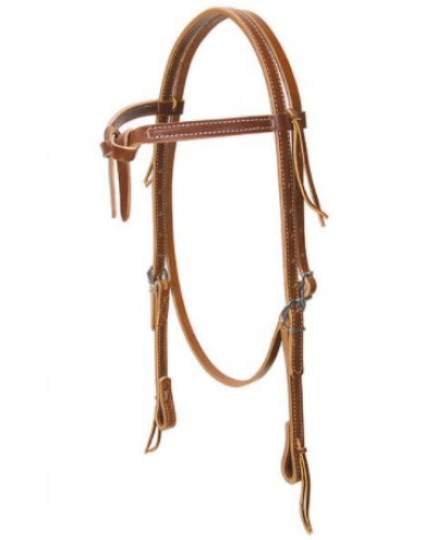 Weaver Headstall Latigo Knotted Horse Browband