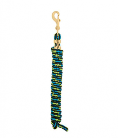 Weaver Lead Rope Poly Mini 7' Black/Hurricane Blue/Lime