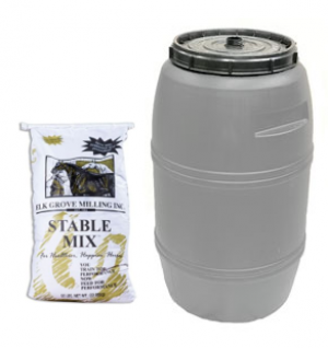 Stable Mix Barrel 250 lbs (Elk Grove Milling, Horse Feed)